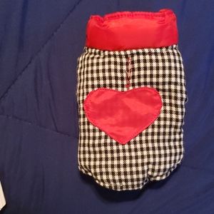 Reversible Red/Black Dog Sweater XXS